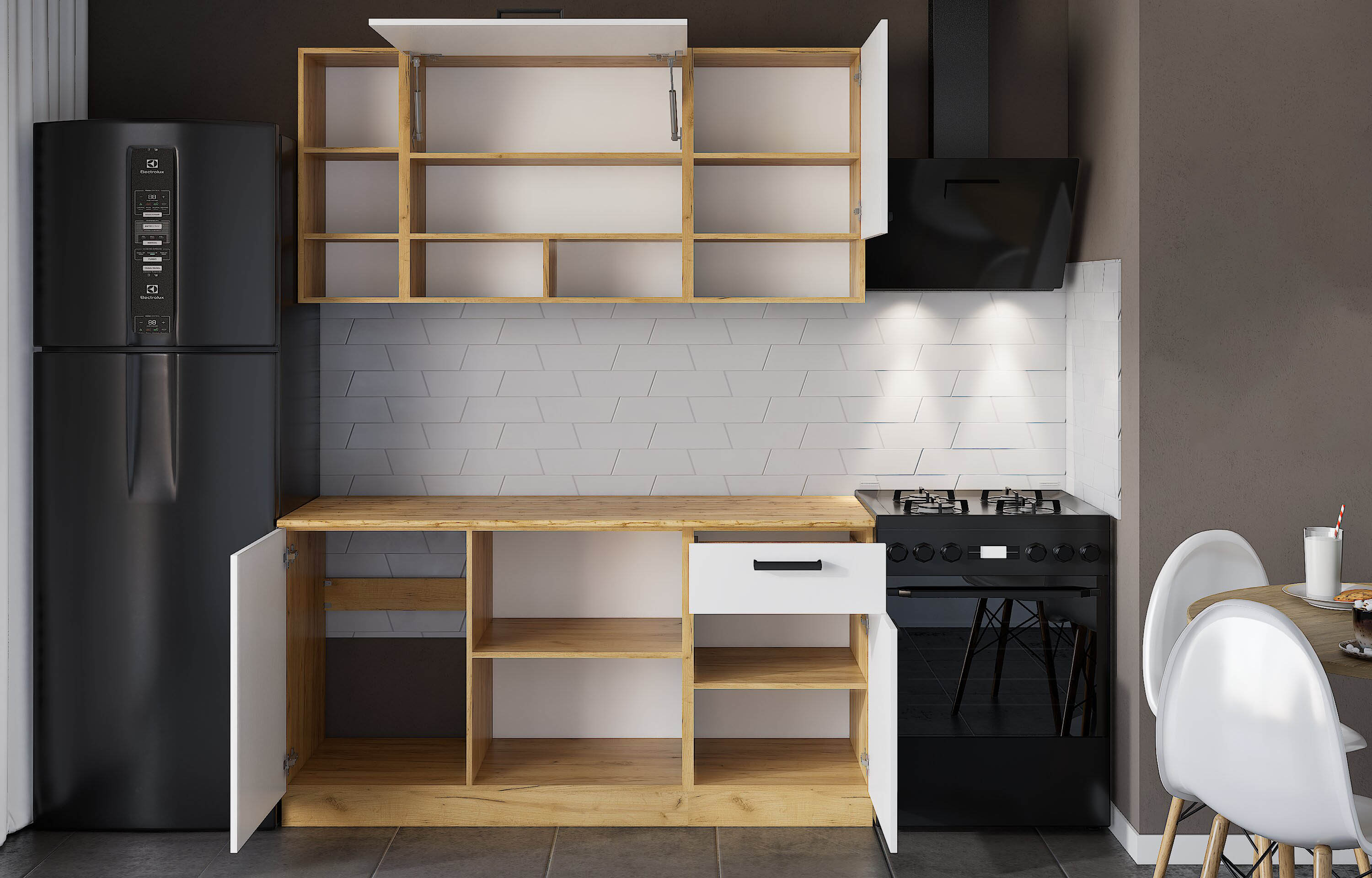 Кухонный гарнитур прямой «Варвара»