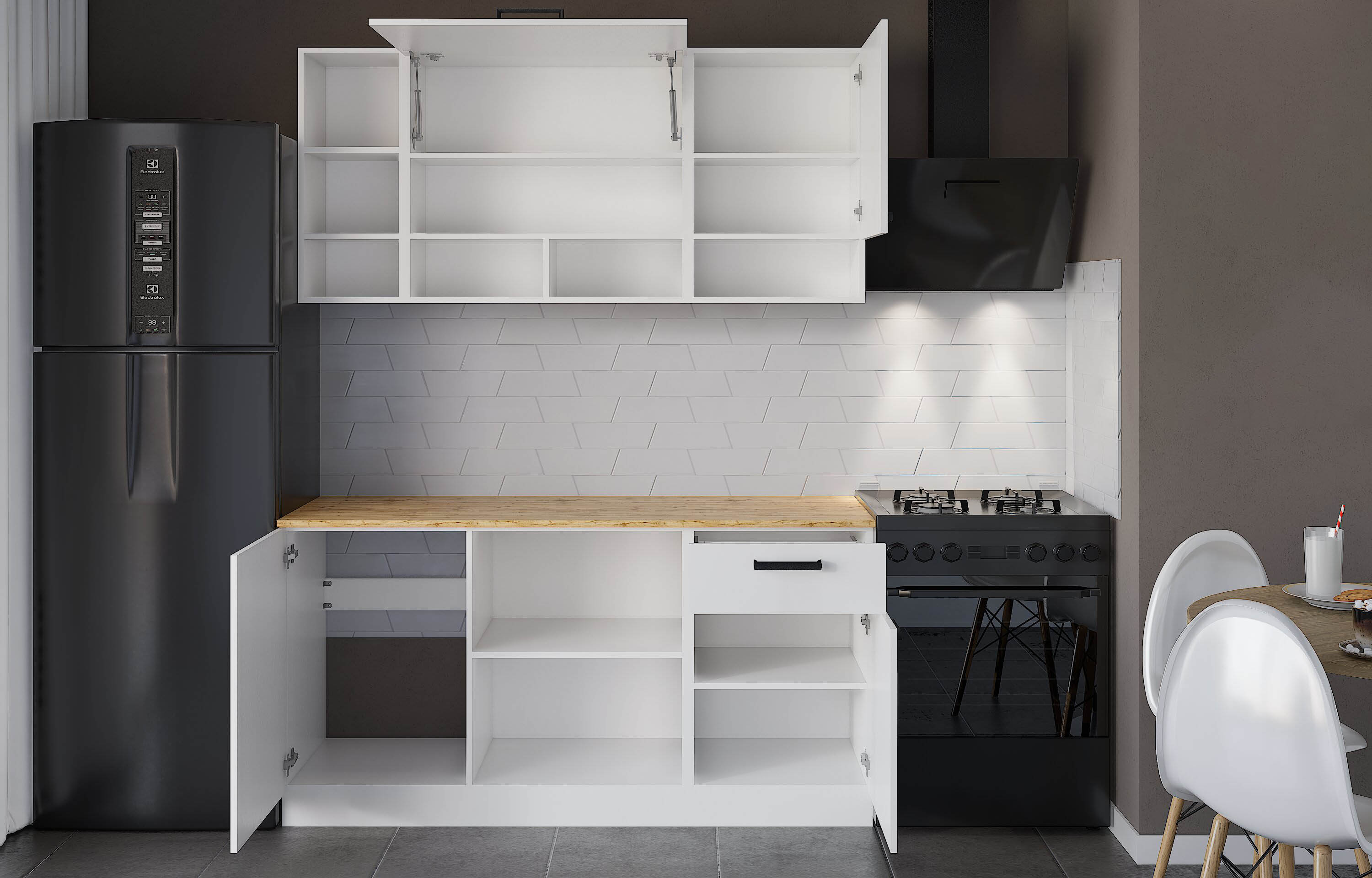 Кухонный гарнитур прямой «Варвара»