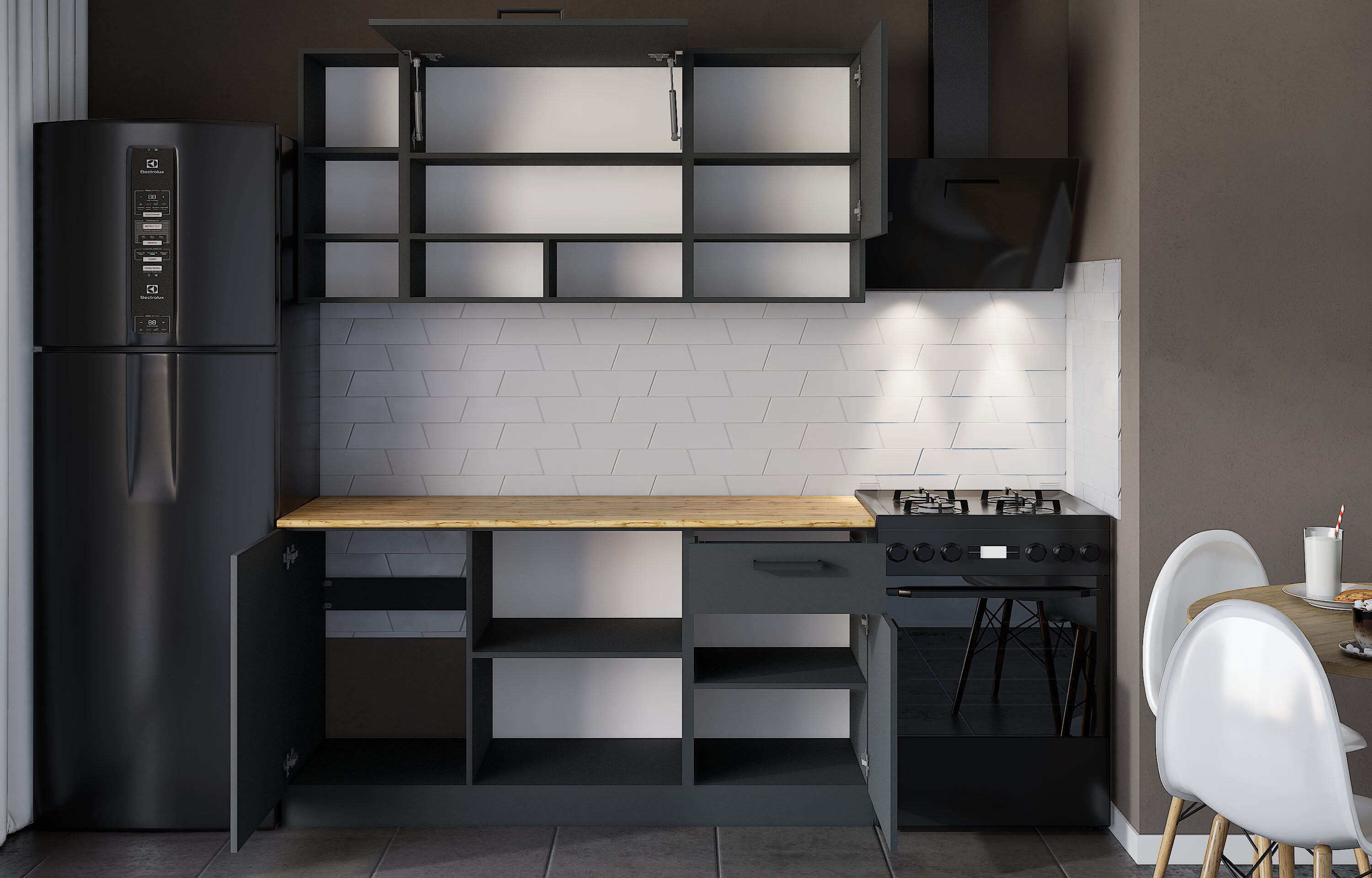 Кухонный гарнитур прямой «Варвара»