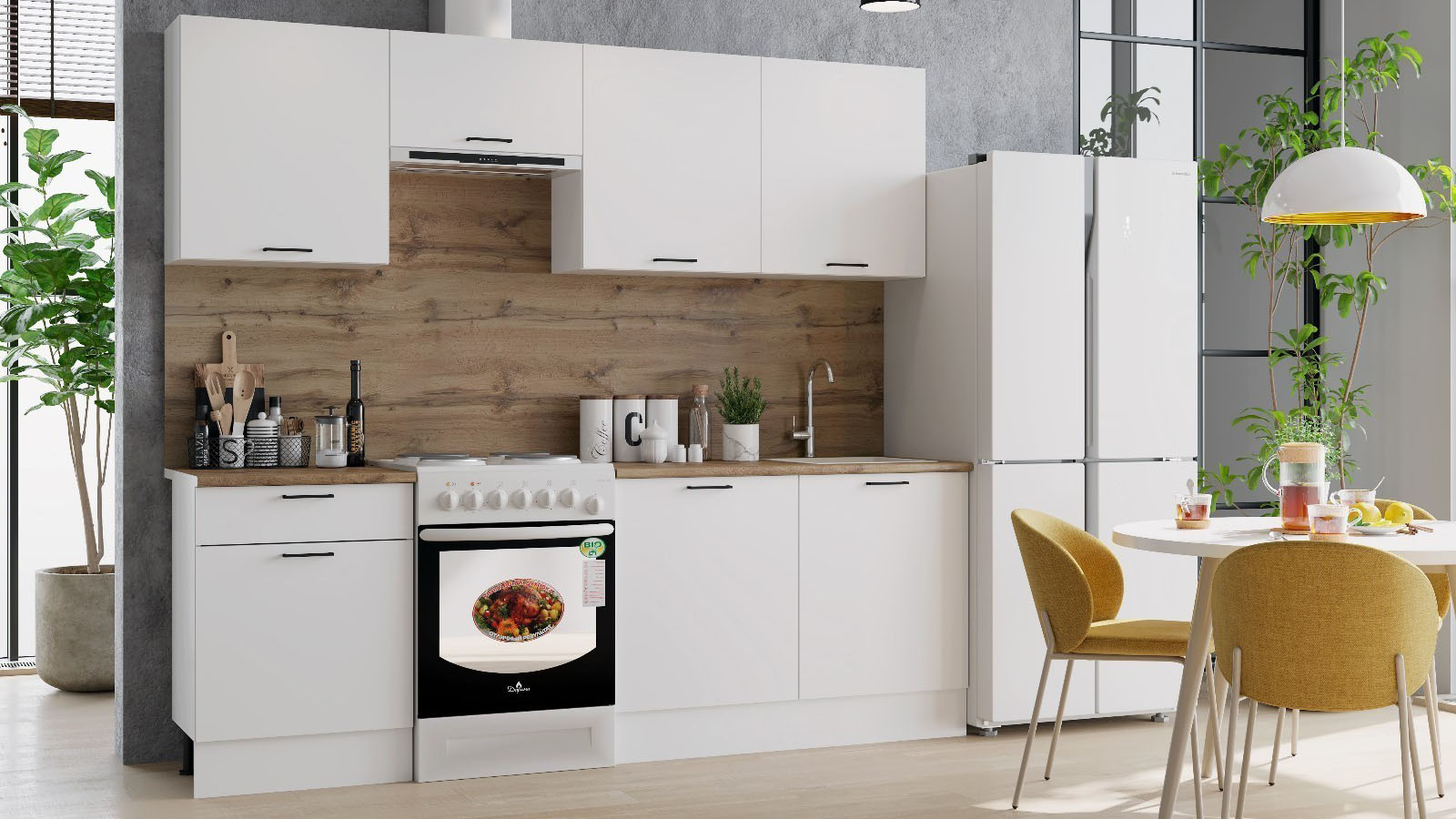 Кухонный гарнитур прямой «Паола»