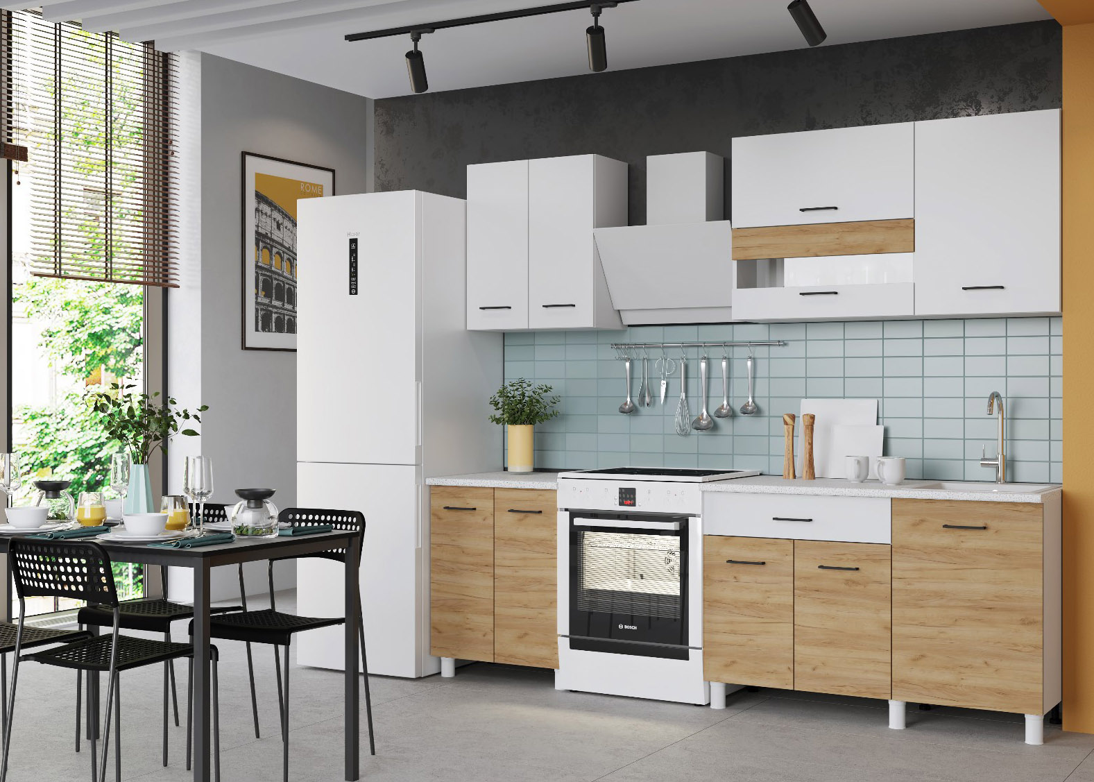 Кухонный гарнитур прямой на кухню«Тренд»