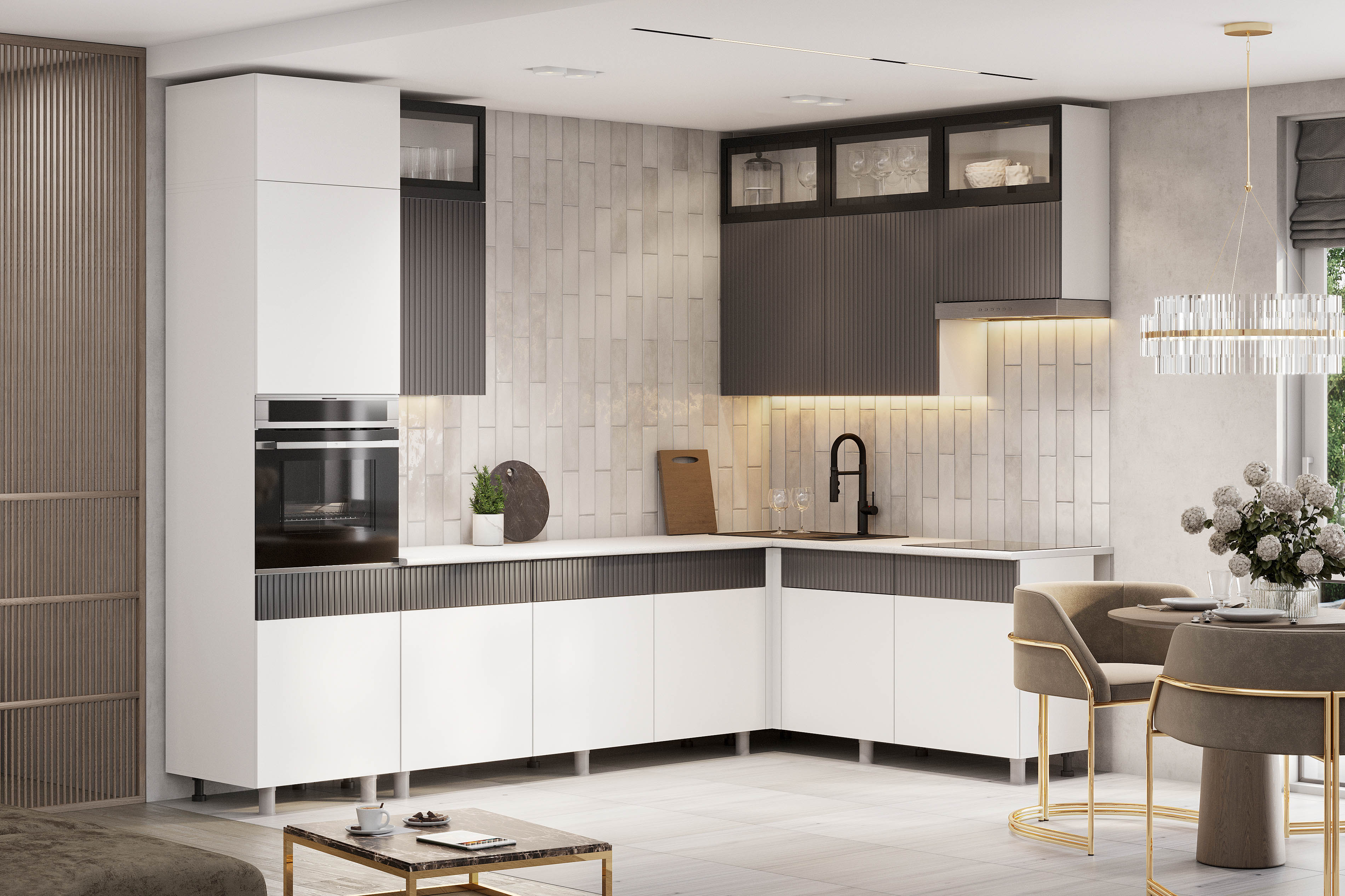 Кухонный гарнитур угловой для кухни «София»