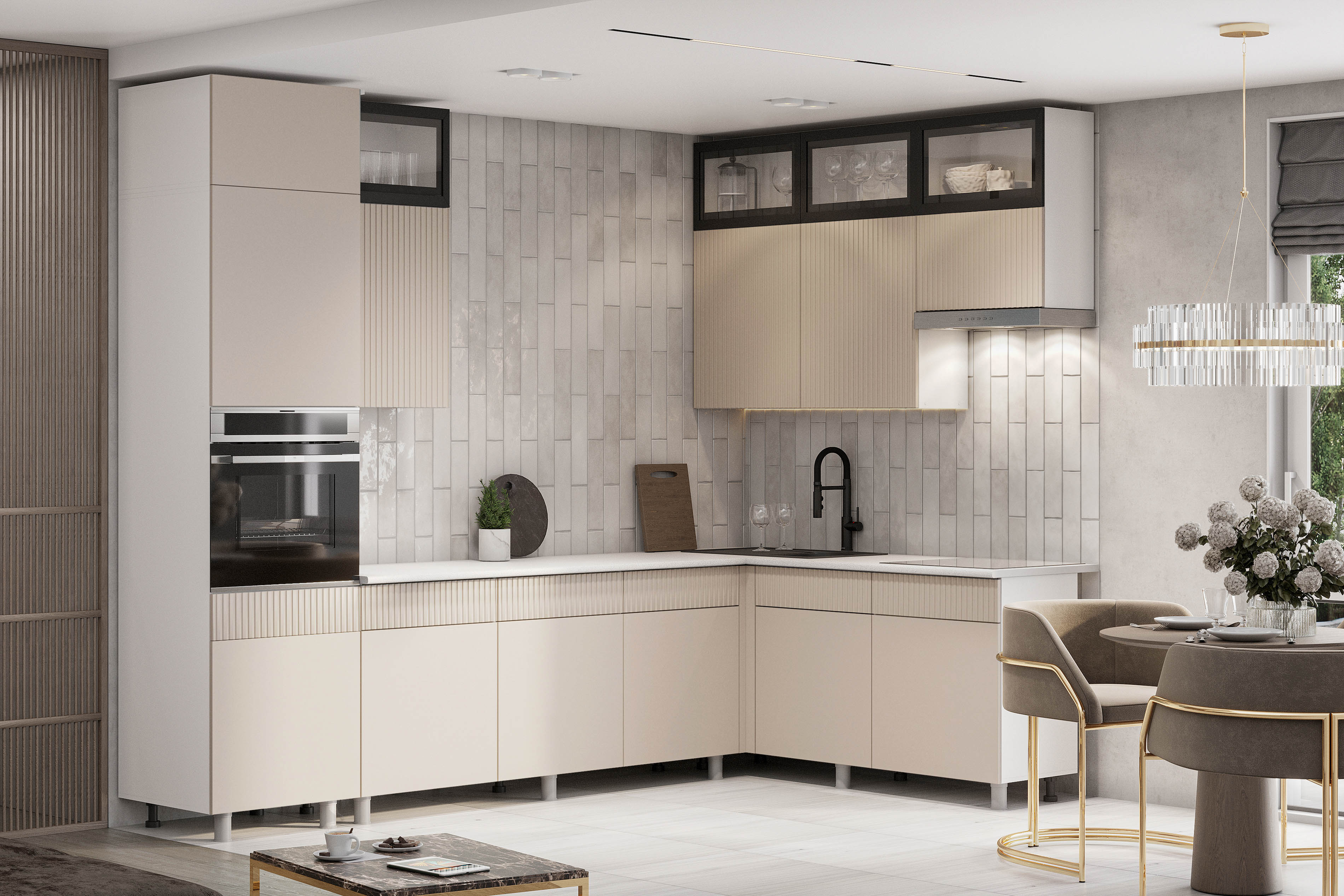 Кухонный гарнитур угловой для кухни «София»