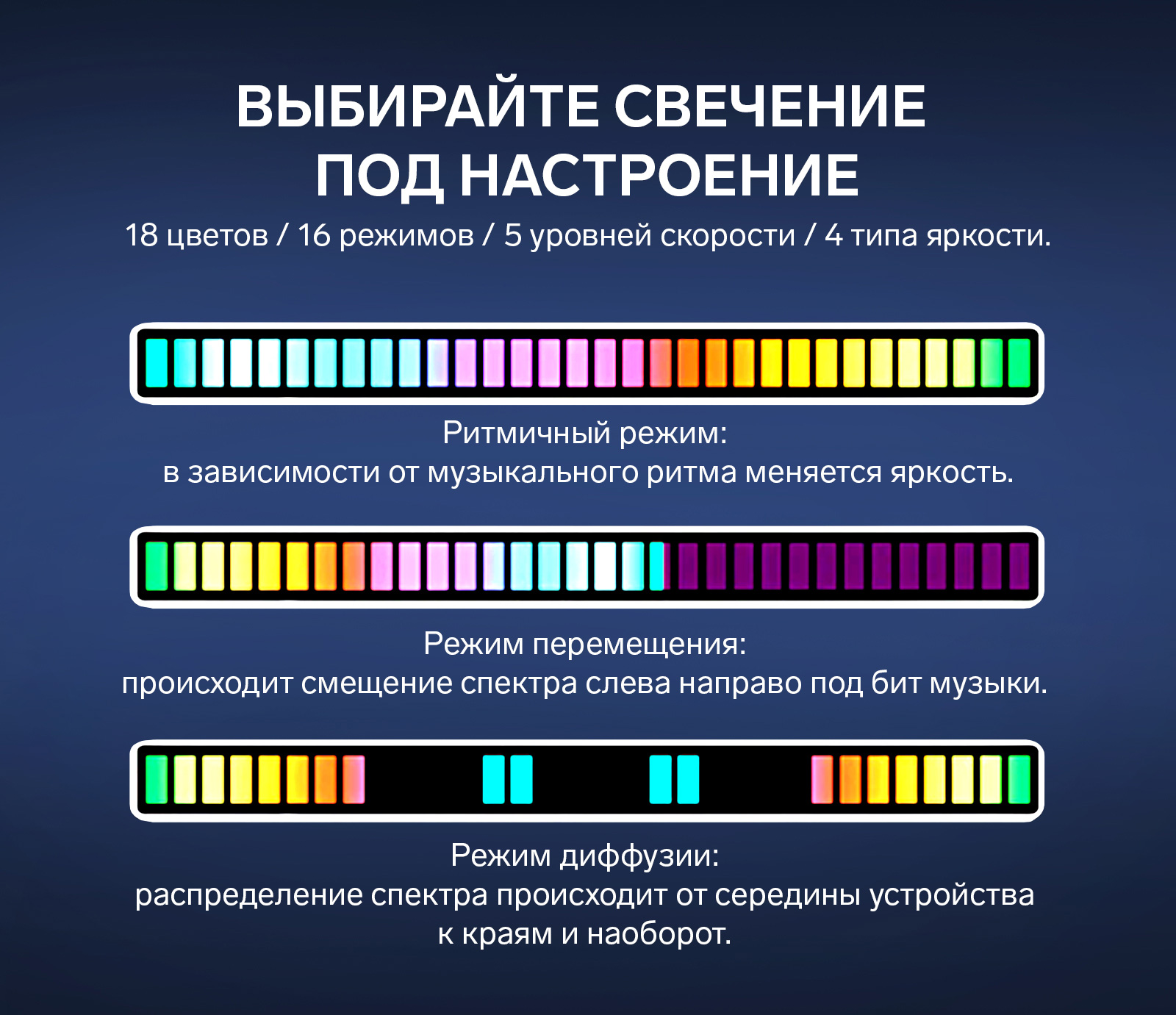 Выбирайте свечение под настроение